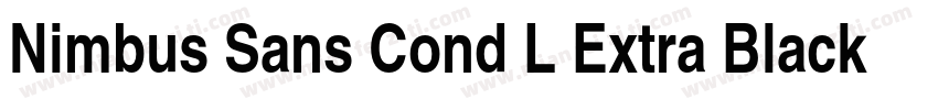 Nimbus Sans Cond L Extra Black字体转换